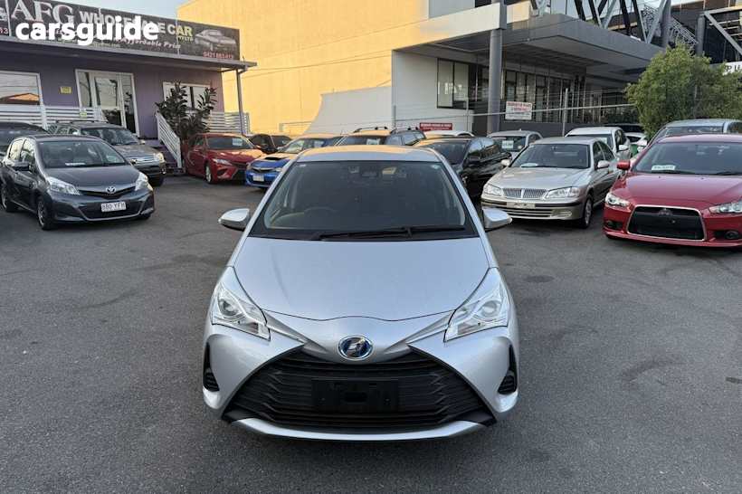 Silver 2019 Toyota Vitz Hatchback F (Hybrid)