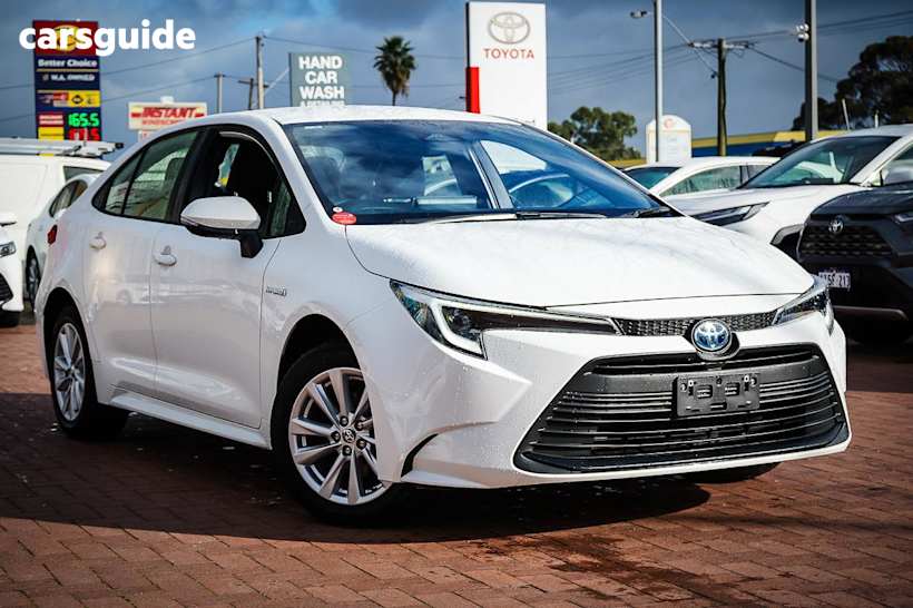 White 2024 Toyota Corolla Sedan Ascent Sport Hev