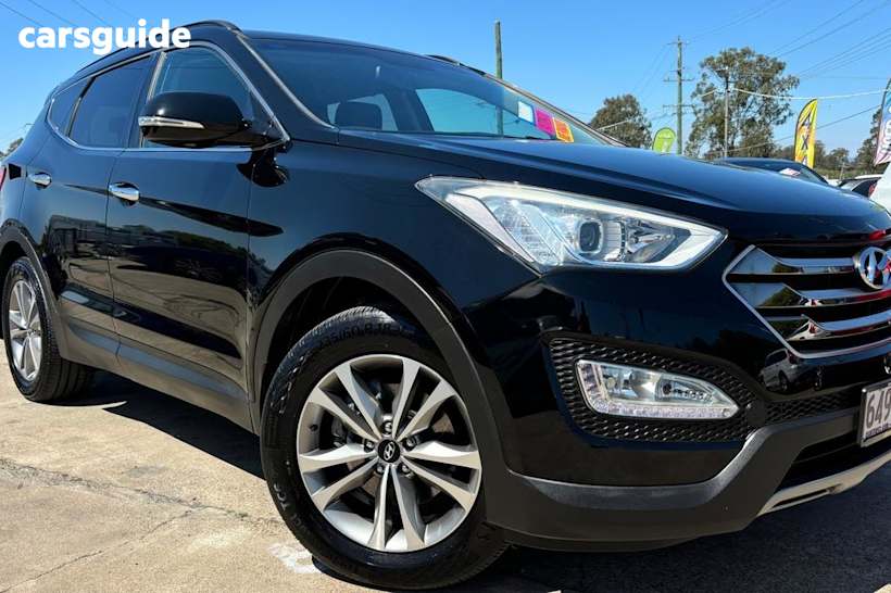 Black 2015 Hyundai Santa FE SUV ELITE 4X4