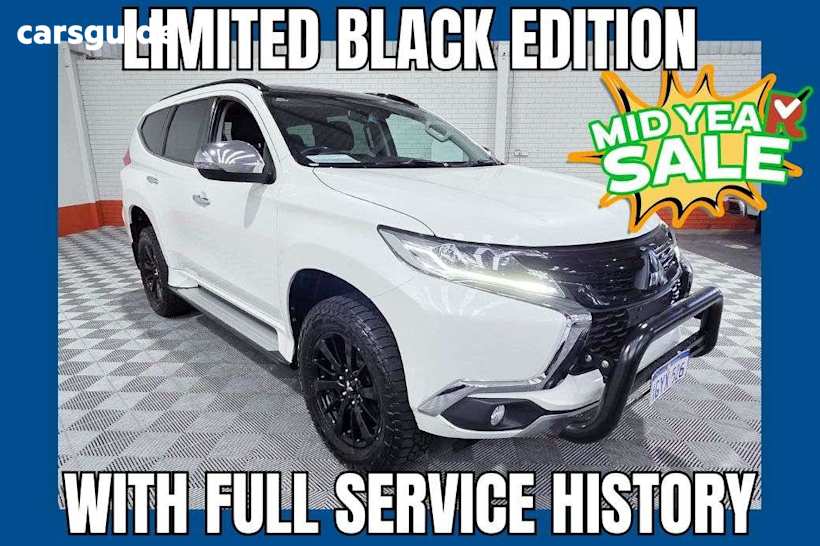 White 2019 Mitsubishi Pajero Sport SUV BLACK EDITION 4X4