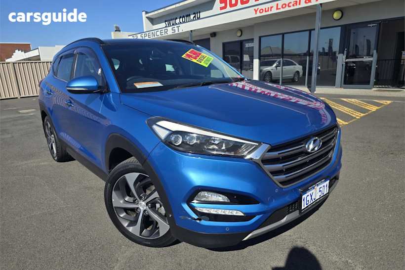 Blue 2016 Hyundai Tucson Wagon Highlander (Awd)