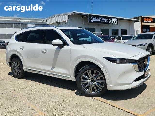 White 2023 Mazda CX-8 SUV D35 ASAKI 4X4