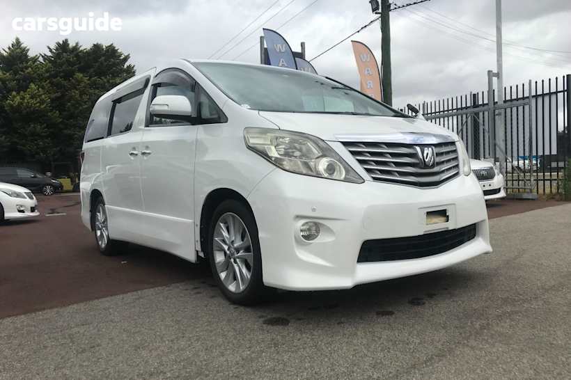 White 2009 Toyota Alphard SUV 240S LUXURY 8 SEATER