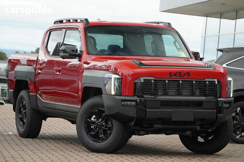 Red 2025 Kia Tasman Ute Tray X-PRO 4X4