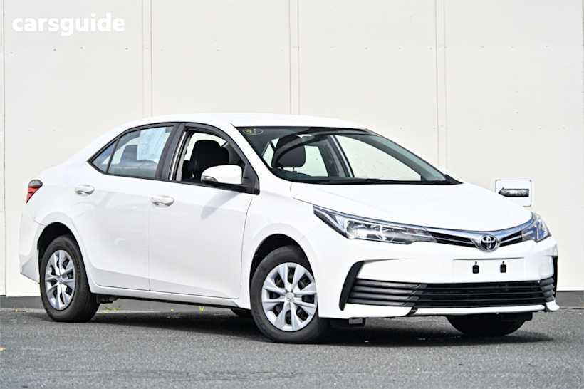 White 2019 Toyota Corolla Sedan ASCENT F