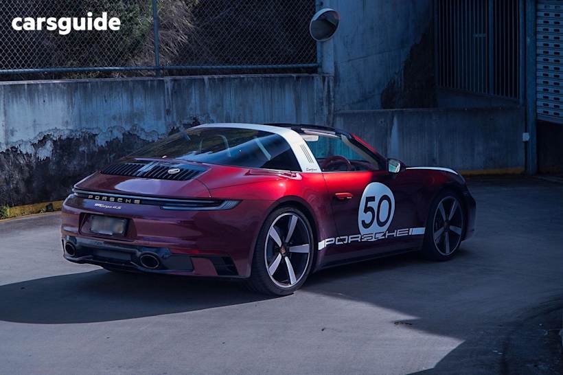 Red 2021 Porsche 911 Coupe TARGA 4S HERITAGE DESIGN EDITION 4WD