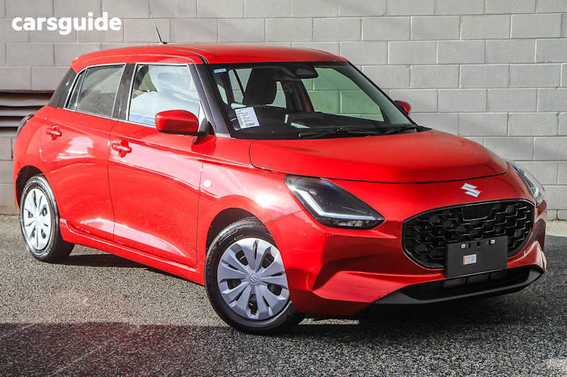 Red 2025 Suzuki Swift Hatch HYBRID F