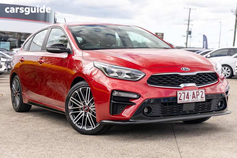 Red 2020 Kia Cerato Hatch GT F