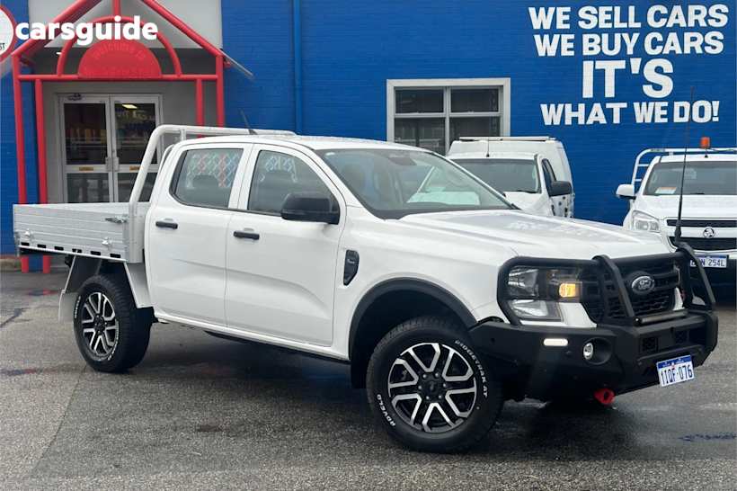 White 2022 Ford Ranger Ute Tray XL 4X4