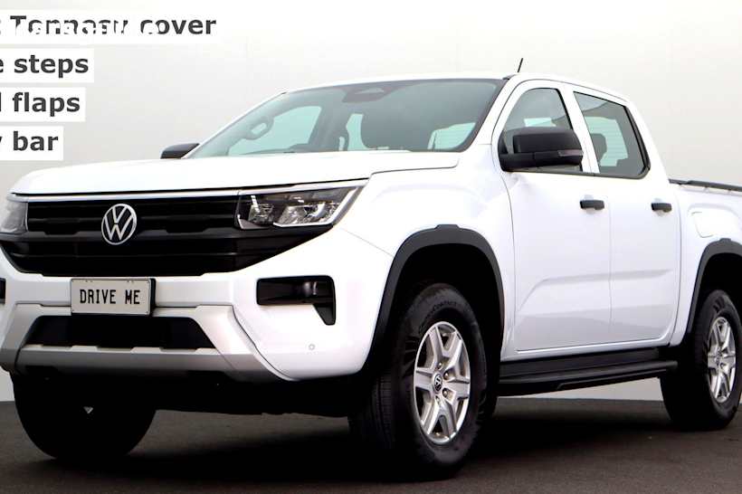 White 2023 Volkswagen Amarok Ute Tray TDI405 CORE 4X4