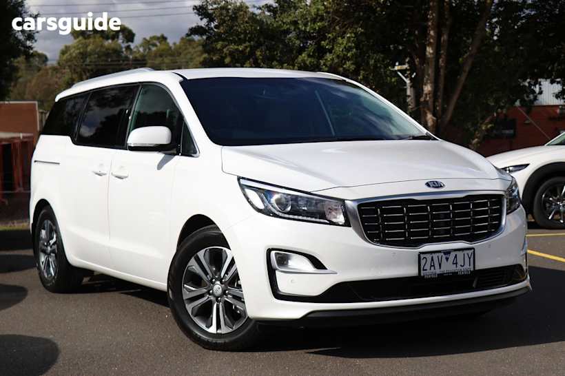 White 2019 Kia Carnival SUV SLI F