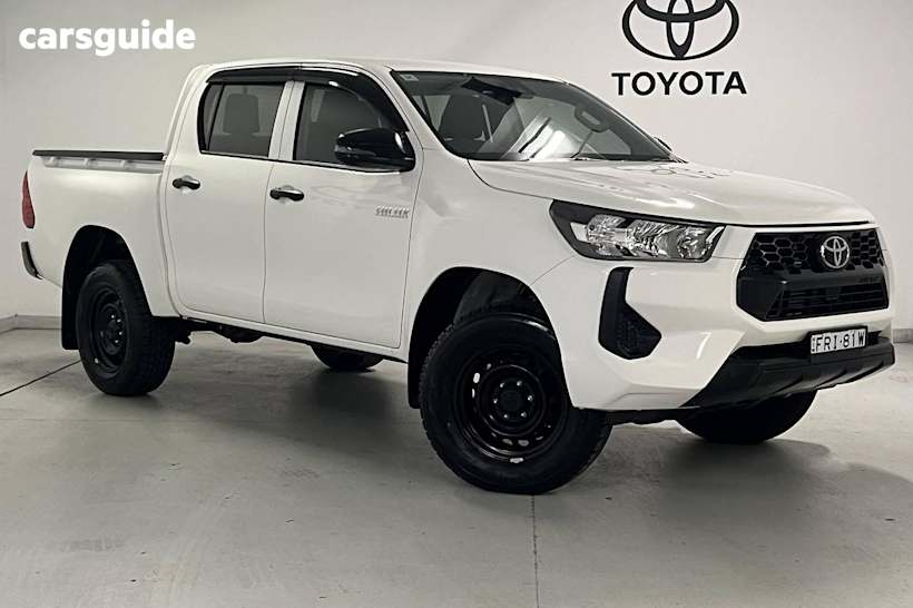 White 2025 Toyota Hilux Ute Tray WORKMATE HI-RIDER R