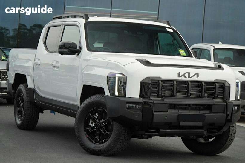 White 2025 Kia Tasman Ute Tray X-PRO 4X4