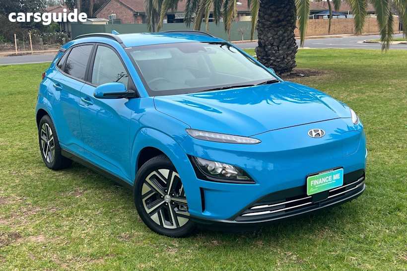 Blue 2021 Hyundai Kona SUV ELECTRIC ELITE F