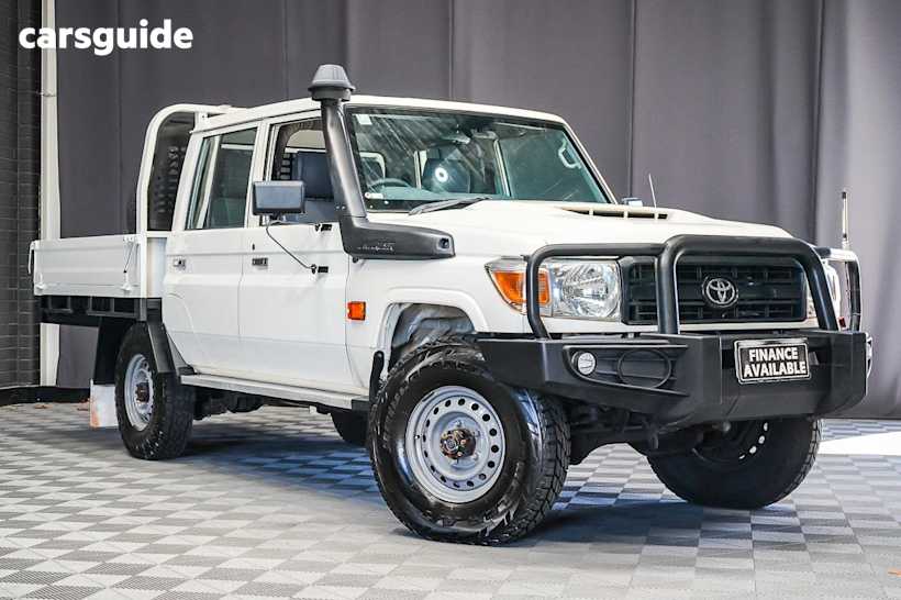 White 2023 Toyota Landcruiser Double Cab Chassis Lc79 Workmate + Diff Locks