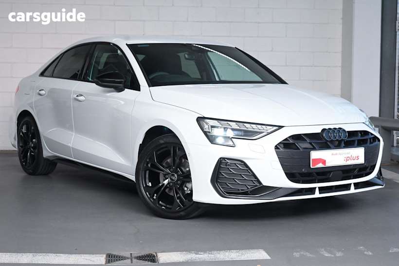 White 2024 Audi A3 Sedan 35 TFSI S LINE F