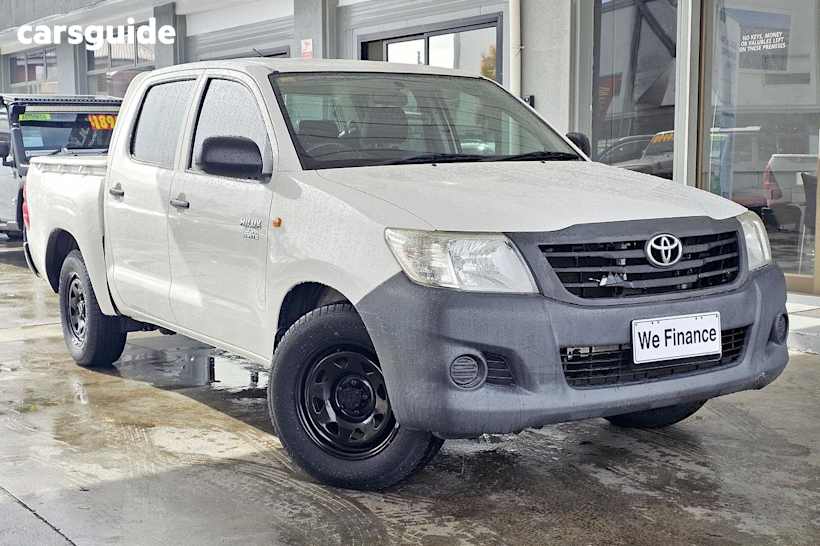 White 2013 Toyota Hilux Ute Tray WORKMATE R