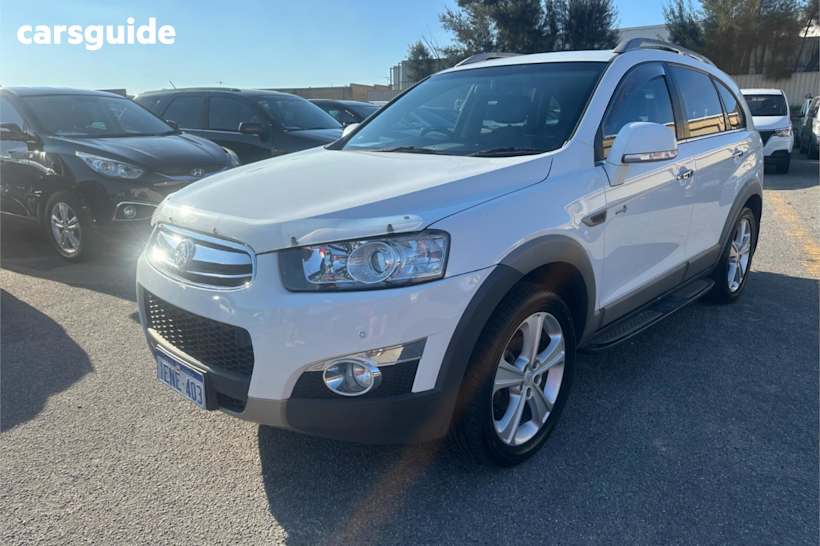 White 2012 Holden Captiva Wagon 7 Lx (4X4)