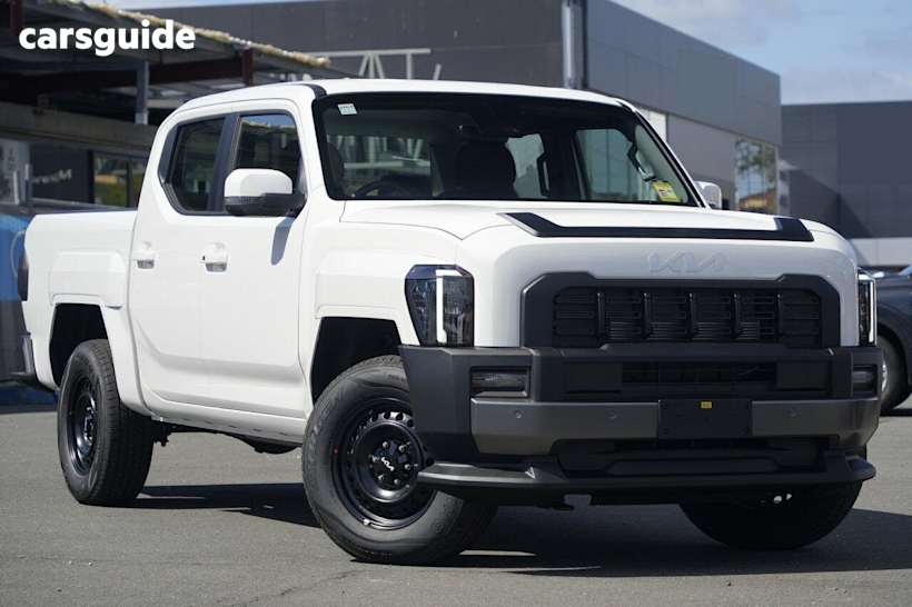 White 2025 Kia Tasman Ute Tray S 4X4