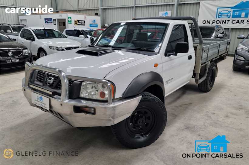 White 2012 Nissan Navara Ute Tray DX 4X4