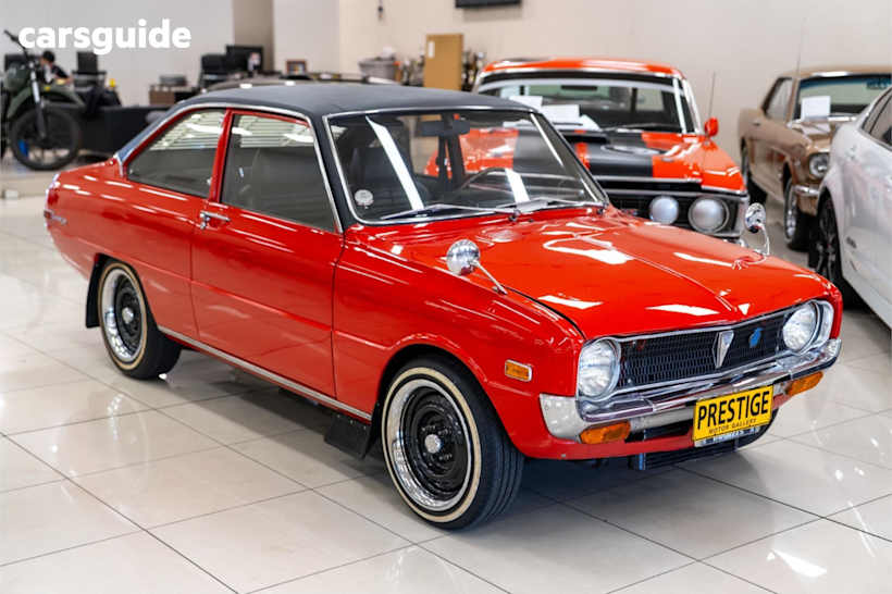 Red 1971 Mazda R100 Coupe