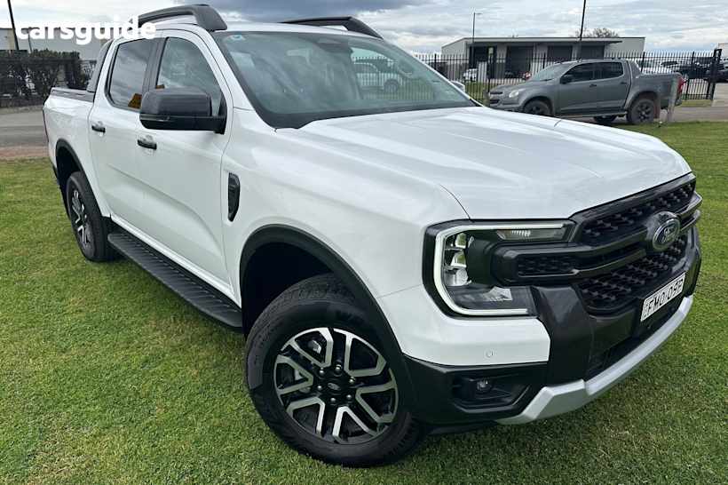 White 2024 Ford Ranger Ute Tray SPORT 4X4