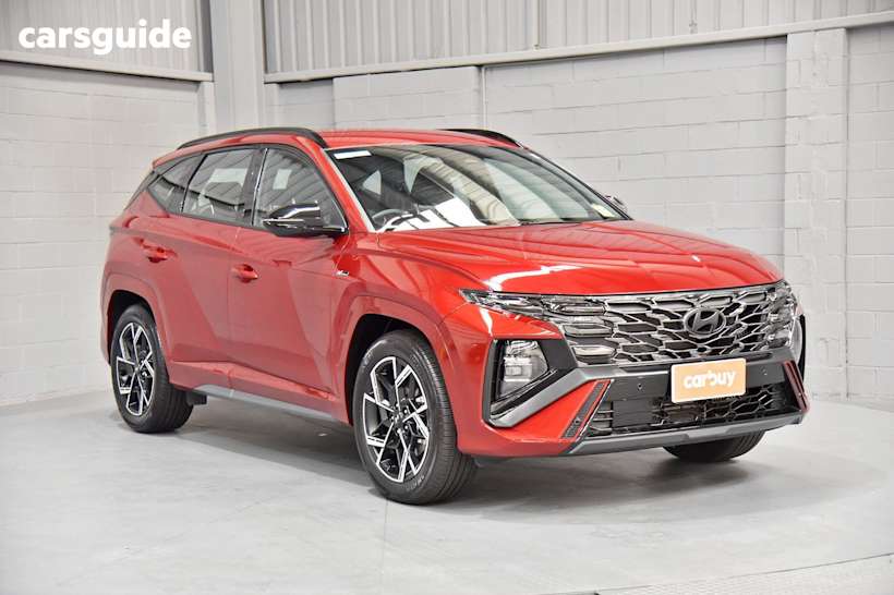 Red 2024 Hyundai Tucson SUV N LINE F