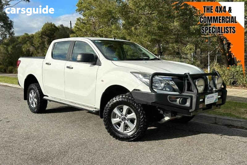 White 2018 Mazda BT-50 Ute Tray XT 4X4