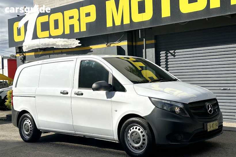 White 2017 Mercedes-Benz Vito Van 116 Bluetec Swb
