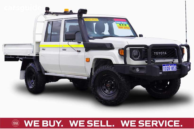 White 2024 Toyota Landcruiser Double Cab Chassis Lc79 Workmate