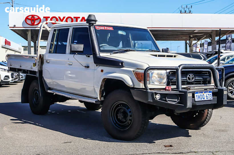 White 2020 Toyota Landcruiser Ute Tray WORKMATE 4X4