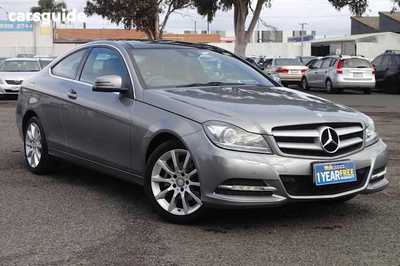 Grey 2013 Mercedes-Benz C180 Coupe Be