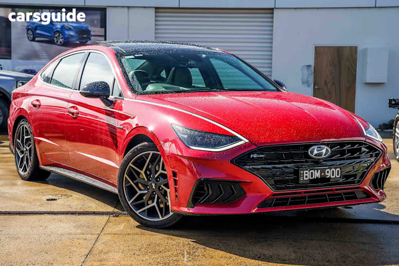 Red 2021 Hyundai Sonata Sedan N LINE F
