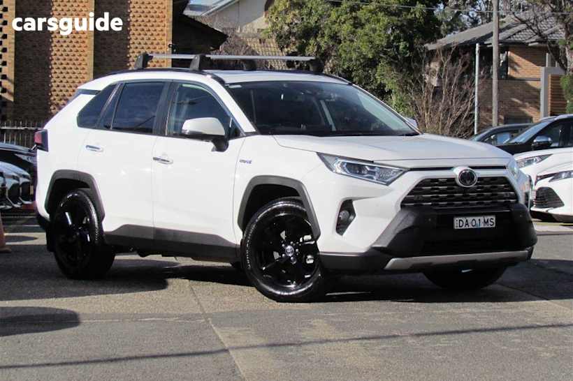 White 2021 Toyota RAV4 Wagon Cruiser (Awd) Hybrid