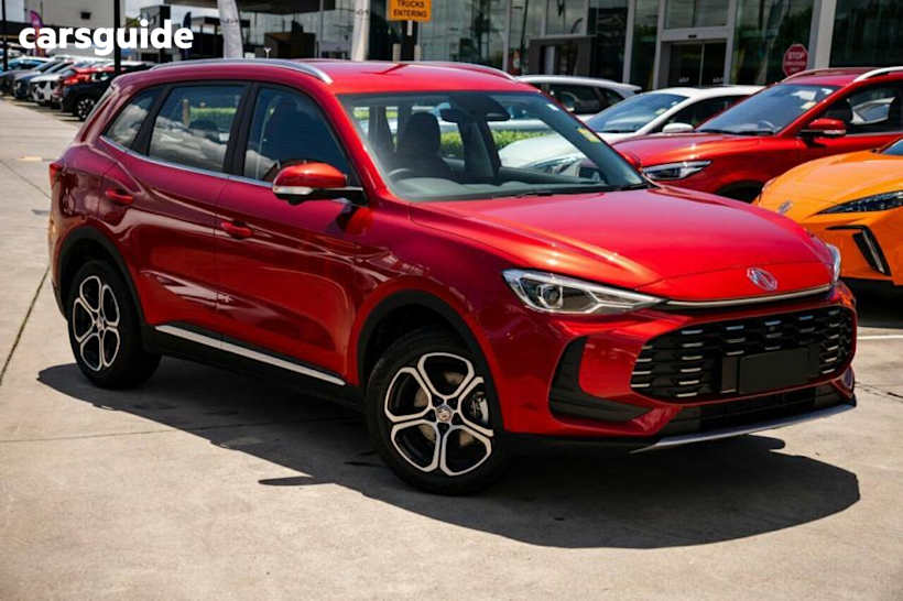 Red 2025 MG ZS SUV EXCITE HYBRID+ F