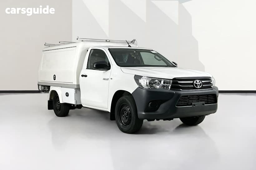 White 2016 Toyota Hilux Cab Chassis Workmate