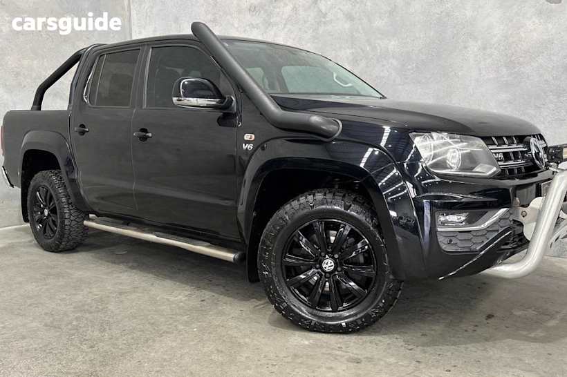 Black 2017 Volkswagen Amarok Dual Cab Utility V6 Tdi Sportline