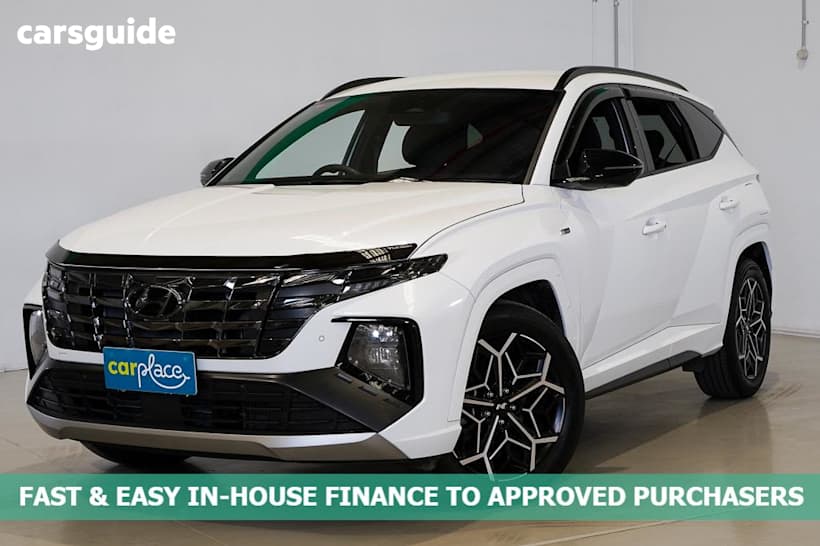 White 2023 Hyundai Tucson Wagon Elite (Awd)