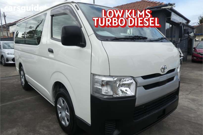 White 2019 Toyota HiAce Van Dx Long