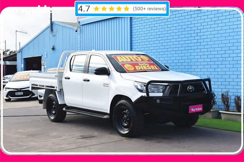 White 2022 Toyota Hilux Ute Tray SR 4X4