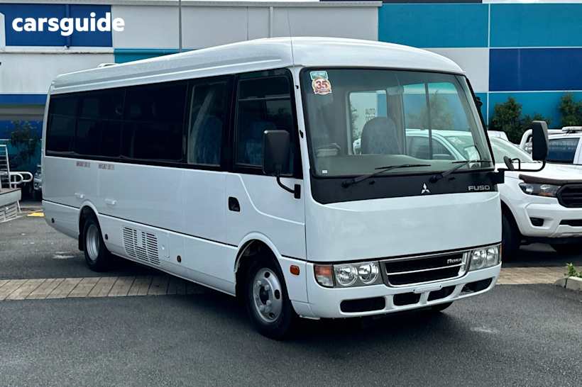 White 2015 Mitsubishi ROSA BUS OtherCar DELUXE