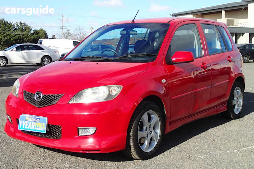 Red 2004 Mazda 2 Hatchback Neo