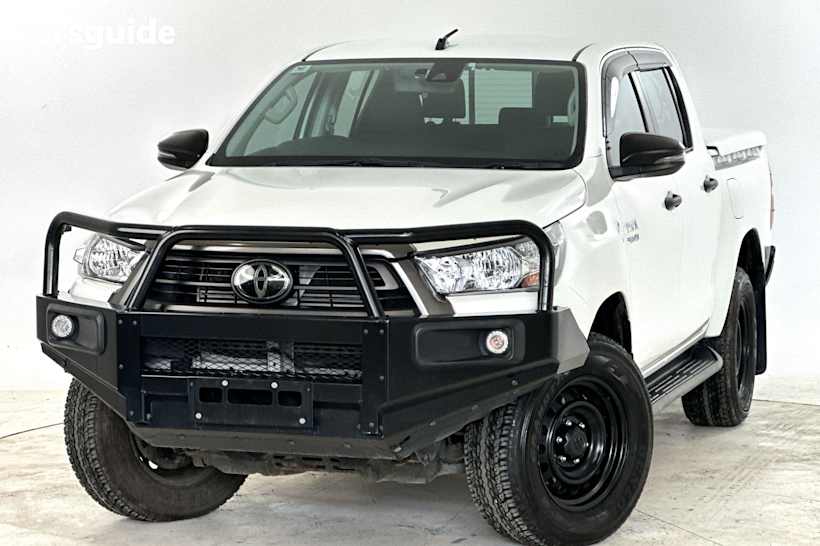 White 2020 Toyota Hilux Ute Tray SR 4X4