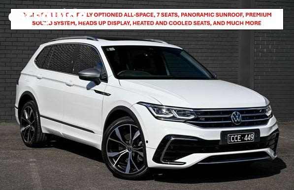 White 2022 Volkswagen Tiguan SUV 162TSI R-LINE ALLSPACE 4WD