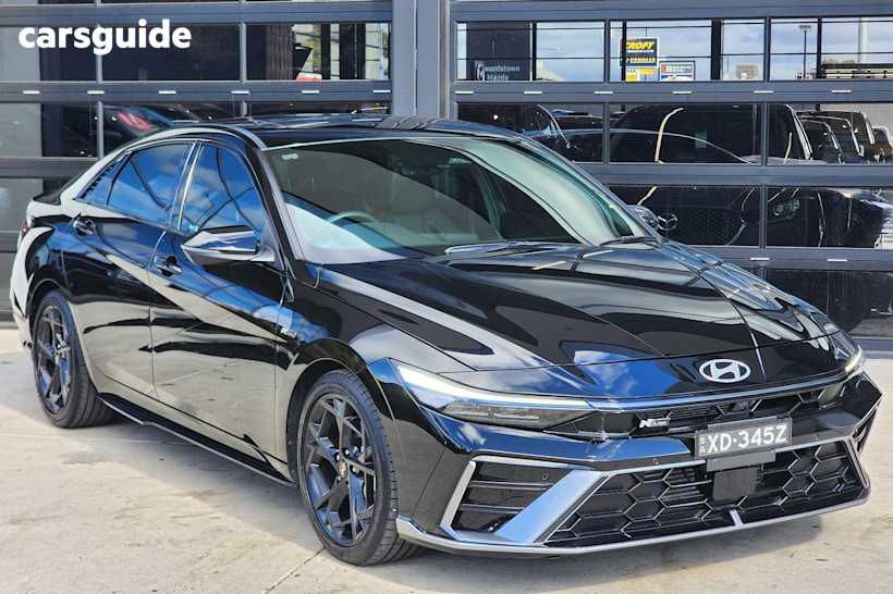 Black 2023 Hyundai I30 Sedan N LINE PREMIUM F
