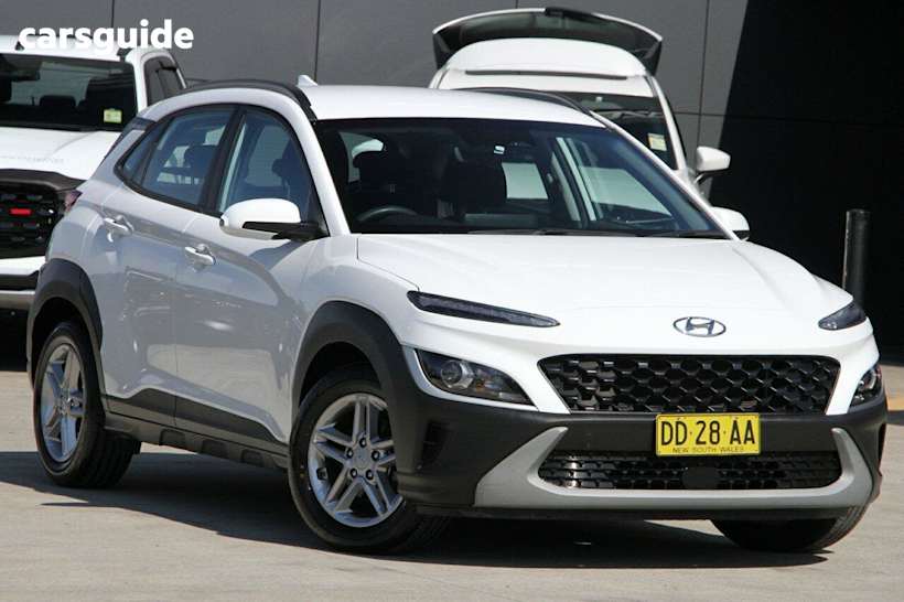 White 2021 Hyundai Kona SUV ACTIVE F