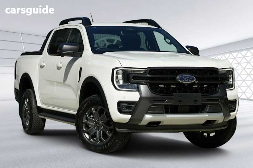 White 2024 Ford Ranger Ute Tray WILDTRAK 4X4