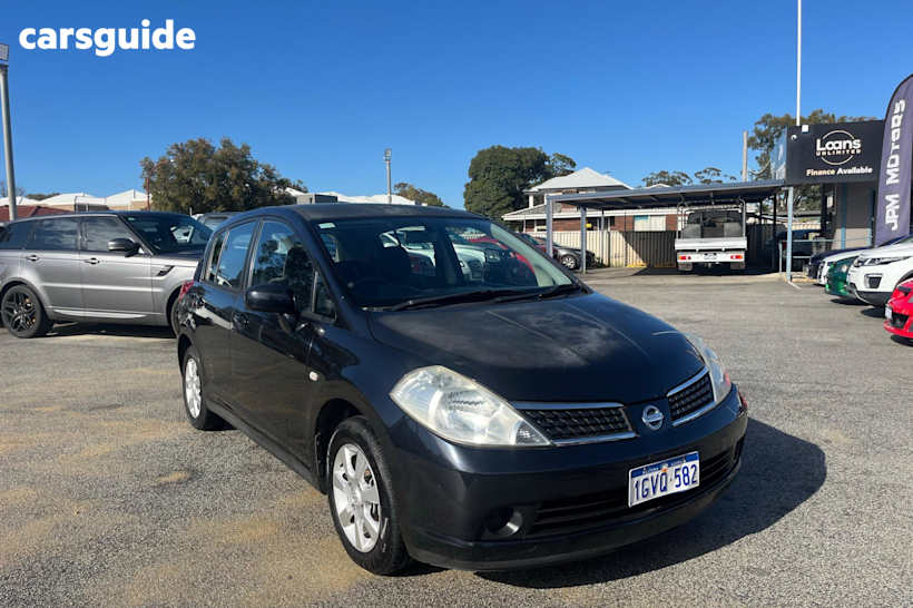 Black 2006 Nissan Tiida Sedan ST F