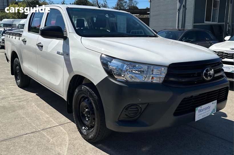 White 2021 Toyota Hilux Double Cab Pick Up Workmate