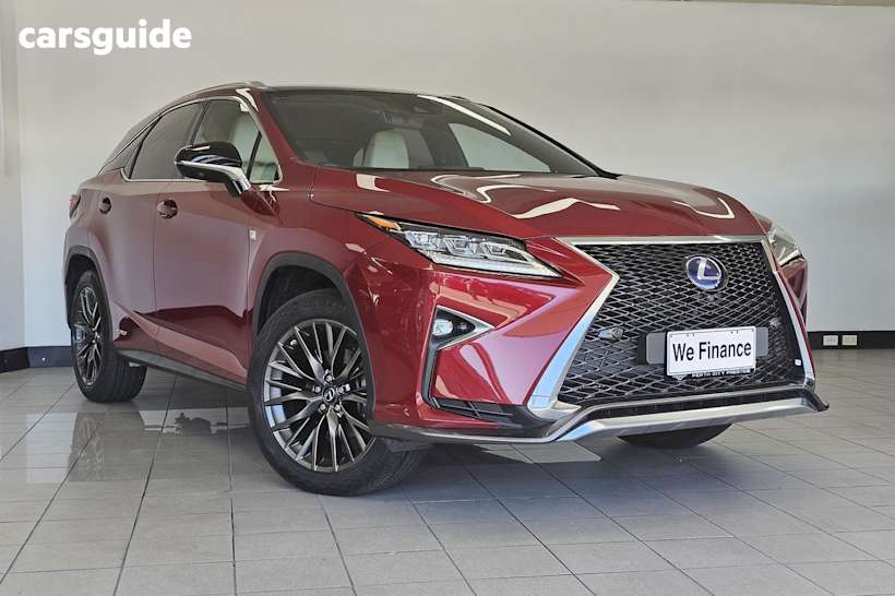 Red 2018 Lexus RX SUV RX450H F SPORT 4X4